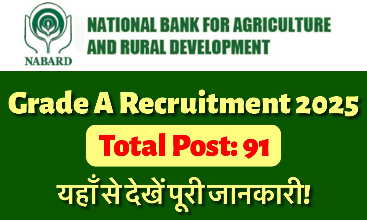 NABARD Grade A Recruitment 2025