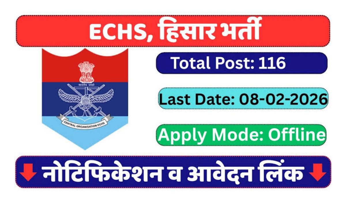 ECHS Hisar Recruitment 2026