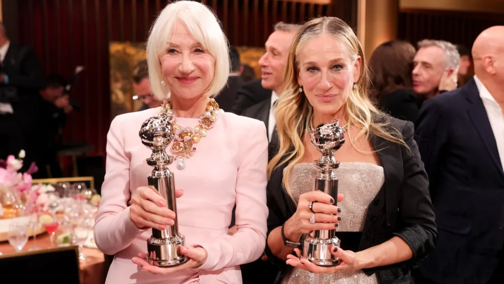 Helen Mirren and Sarah Jessica Parker golden eve 2026