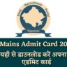 REET Mains Admit Card 2026 Released