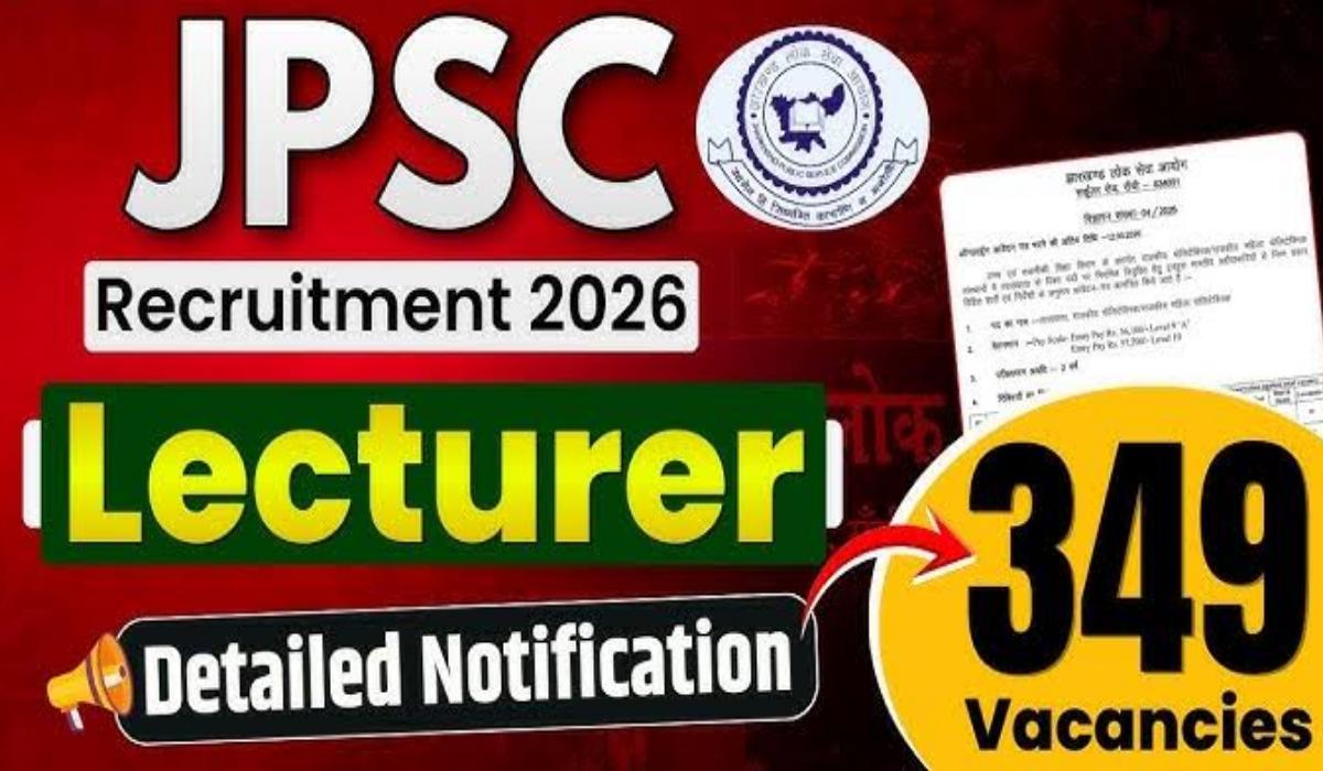 Jharkhand Public Service Commission (JPSC) Lecturer Recruitment 2026