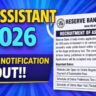 Reserve Bank of India Assistant Recruitment 2026