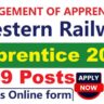 Western Railway Apprentice Recruitment 2026