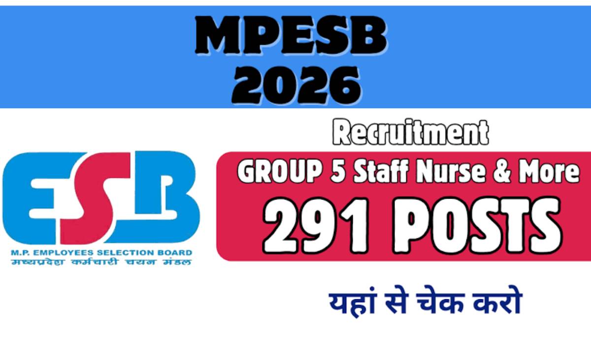 Madhya Pradesh Employees Selection Board Group-5 Recruitment 2026