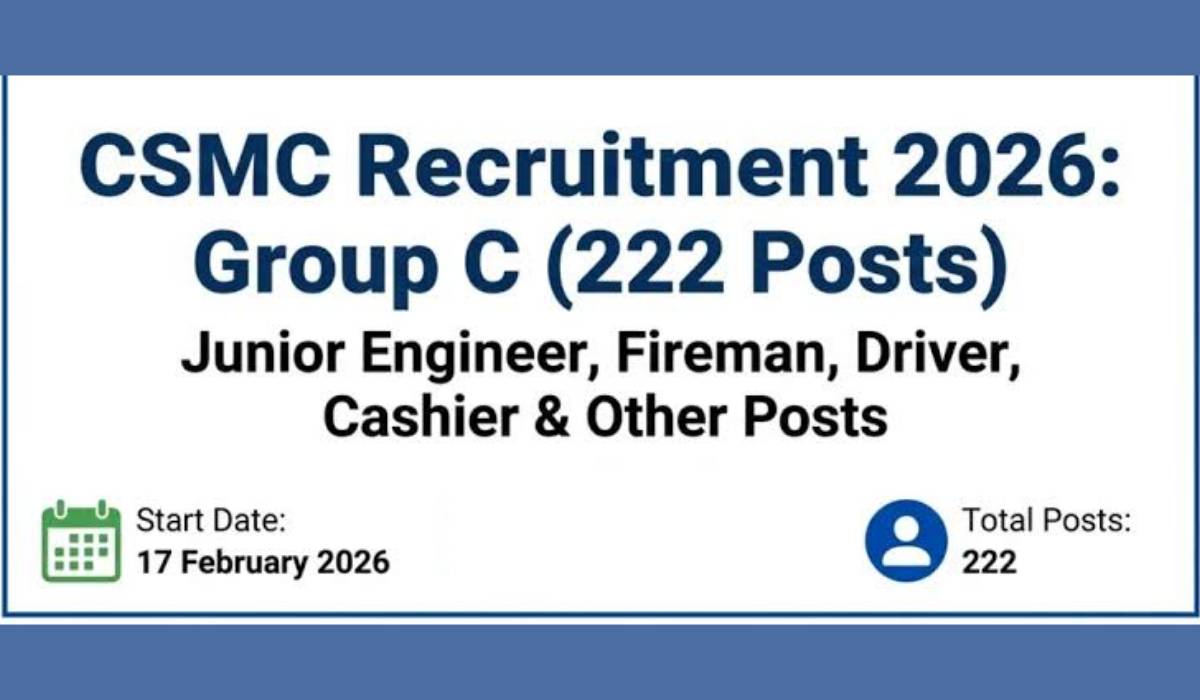 CSMC Group C Recruitment 2026