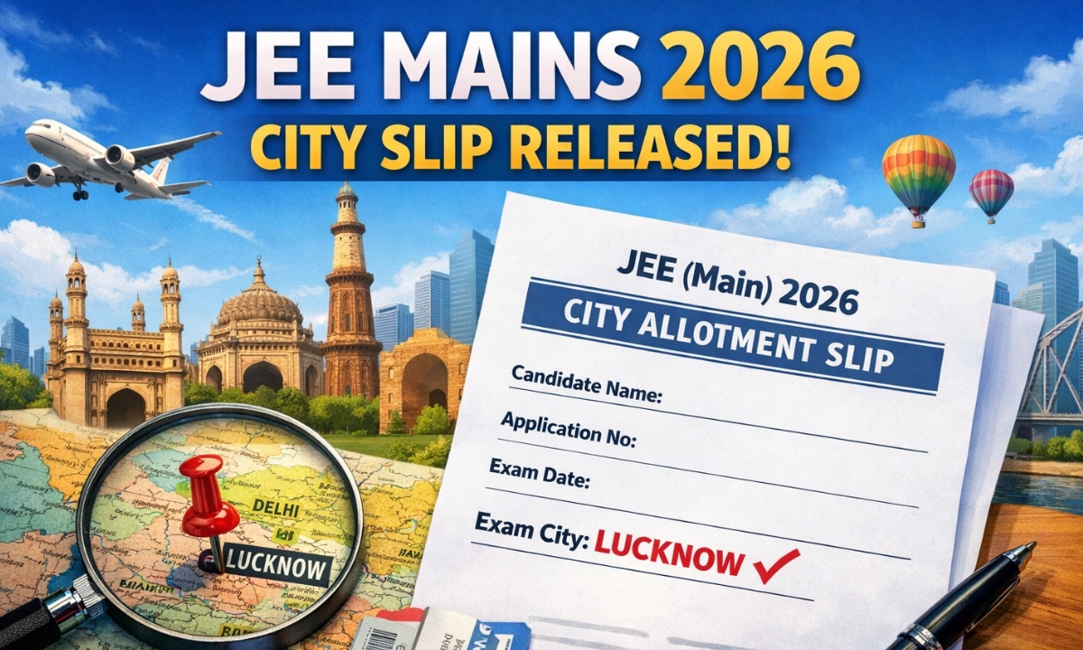JEE Mains City Slip 2026 Released