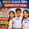 RBSE Class 10th Topper List 2026