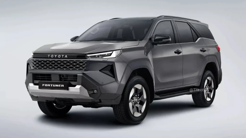 Next-Gen Toyota Fortuner: Powerful SUV Expected with New Design and Advanced Features 1 next gen toyota fortuner rendered